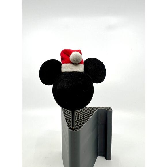 Disneyland Antenna Topper Ball Mickey Mouse Ears Santa Hat Christmas Holiday - Picture 2 of 2